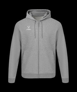 Худи на молнии JOGEL ESSENTIAL Cotton FZ Hoodie, серый меланж, детский  фото 2