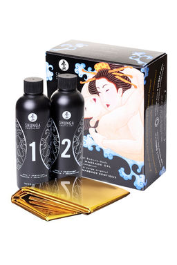 Массажный гель Shunga Экзотические фрукты серии Контактный восточный массаж 2х225 мл.