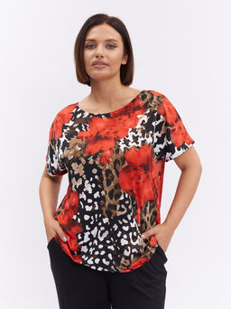 Футболка из холодного трикотажа ZFU02807LEO25