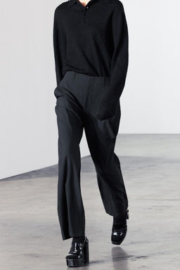 ZW COLLECTION STRAIGHT-LEG TROUSERS - Zara фото 9