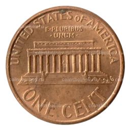 Монета 1 цент 2001 года США