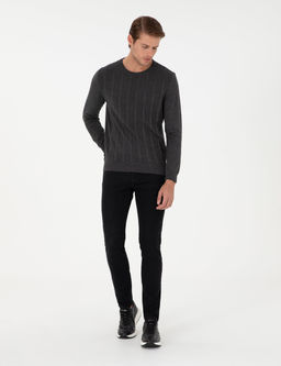 Siyah Slim Fit Jean Pantolon