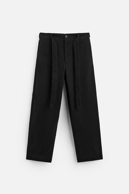 TEXTURED TROUSERS WITH BELT - Zara фото 6
