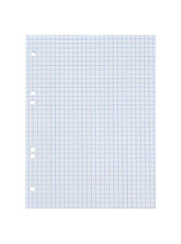 Цена за 4 шт. Сменный блок для тетрадей на кольцах А5, 80 листов в клетку, Calligrata, белый 100%