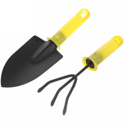 Цена за 3 шт. Набор садовых инструментов "Чиполино" (совок 22см + рыхлитель 20см) ДоброСад