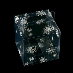 Цена за 5 шт. Складная коробка из PVC 11 x 11 x 11 см Праздничное настроение - UPAK LAND фото 5