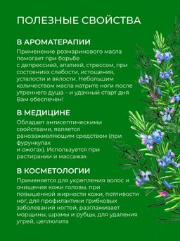 Эфирное масло розмарина SIBERINA
