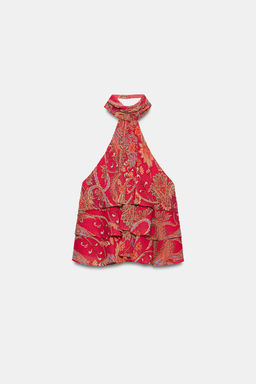 TOP HALTER LAZO / Multicolor - Zara фото 5