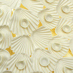 Коврик в ванную "Ракушки" 37х67см с присосками цветной, овальный, цвета микс (Китай)