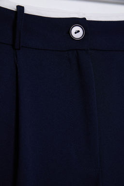 TRENDYOLMILLA Siyah Kemer Detayl? Wide Leg/Genis Paca Dokuma Pantolon TWOAW24PL00341 фото 8