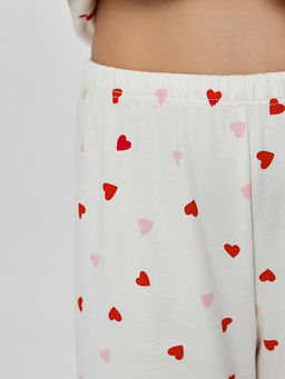 Комплект для девочек с узором сердечки - Mark formelle фото 6