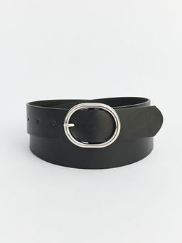 Deri G?r?n?ml? Kad?n Kemer