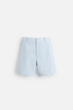 COTTON/LINEN BERMUDA SHORTS - Zara фото 35