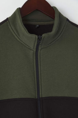 TRENDYOL MAN Lacivert-Gri Melanj Regular Fit Uzun Kollu Dik Yaka Fermuarl? Sweatshirt TMNAW22SW0720 - Trendyolmilla фото 15