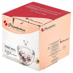 Тоскана (Toscana) Сахарница стеклянная 400мл, д13,5см, h13,2см, цветная коробка, Pasabahce (Россия) - Домашняя мода фото 5
