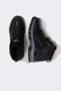 Мужские ботинки из искусственной кожи на высокой подошве со шнуровкой - Defacto фото 7