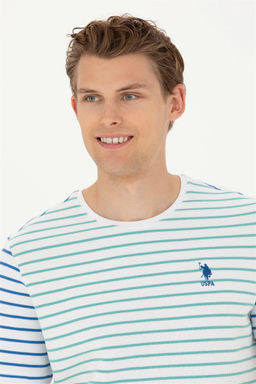 Мужская мятная футболка с круглым вырезом Неожиданная скидка в корзине