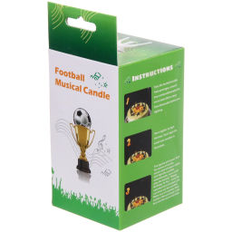 Цена за 2 шт. Свеча для торта раскрывающийся цветок "Мяч" (5 свечей), Красный