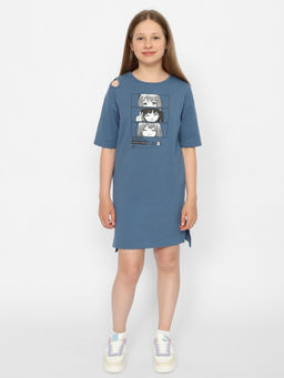 CRB wear/CSJG 63593-48-379 Платье для девочки,темно-серый/Ex.Cherubino