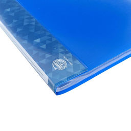 Папка с 40 вкладышами А4, 500 мкм, Calligrata, карман на корешке, синяя  фото 4