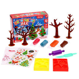 Набор для игры с пластилином Новогодний лес - Эврики фото 2