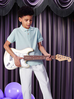 Polo Yaka Dokulu Erkek ?ocuk Ti??rt