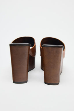 LEATHER WEDGE - Zara фото 5