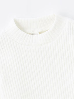 Bisiklet Yaka Kendinden Desenli Uzun Kollu K?z Bebek Ti??rt - Waikiki фото 2