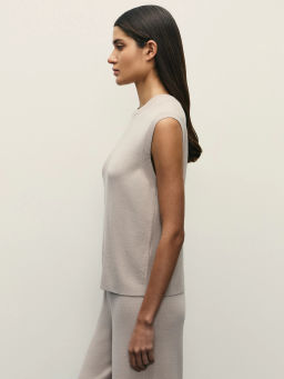 Вязаный жилет прямого кроя / Zarina  фото 4