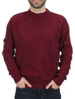G636 VINOUS Джемпер мужской (100% шерсть) - Fashion фото 2