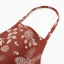 Фартук новогодний «Этель» «New Year's plants» 60×70 см, 100% хл, рогожка 186 г/м²