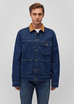 Willy Regenerative Koyu Mavi Denim Jean Ceket  фото 3