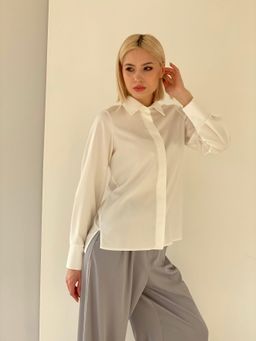 Рубашка с супатной застёжкой свободного силуэта - Martichelli фото 4