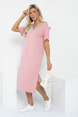 Платье Свобода движения (розовое) П12998-7М