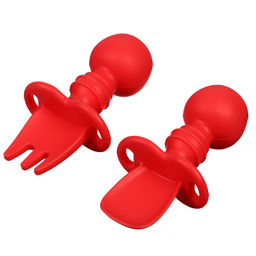 Набор детских столовых приборов, вилка, ложка, цвет красный - Simaland фото 3