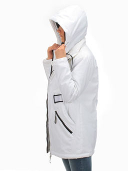 BM-511 WHITE Куртка демисезонная женская АЛИСА (100 гр. синтепон) - Фабричный китай фото 10