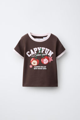 CAMISETA ESTAMPADO CAPYFUN  CEREZAS / Marr?n