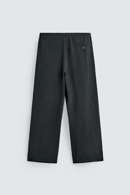 PANTAL?N FLUIDO RELAXED FIT / Negro - Zara фото 7