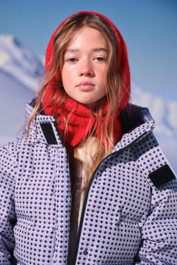 GEOMETRIC PRINT 80% DOWN AND 20% FEATHER PUFFER JACKET WATER-RESISTANT AND WINDPROOF RECCO® SYSTEM SKI COLLECTION - Zara фото 15