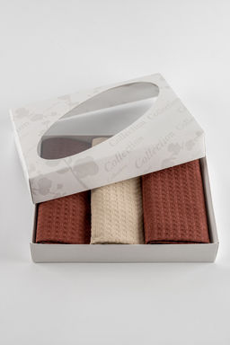 Набор вафельных полотенец в подарочном коробе