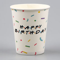Стакан бумажный Happy birthday, 250 мл, в наборе 6 штук - Страна карнавалия фото 2