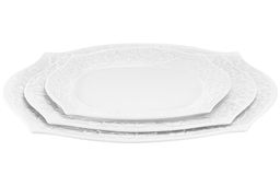 Набор 3 фигурных блюд 30,5*20,5*3,5 см Цветущая сакура