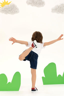 Детская белая футболка с круглым вырезом Неожиданная скидка в корзине - U.s. polo assn фото 3