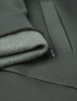 Худи на молнии из премиального футера трехнитки с начесом - Vilatte фото 7