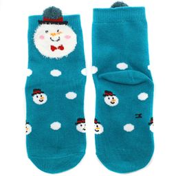 Детские носки 3-5 лет 15-18 см Новогодние Снеговик - Krumpy фото 2