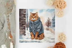 Набор для вышивания PANNA J-7500 Мартовский кот 16 х 16 см