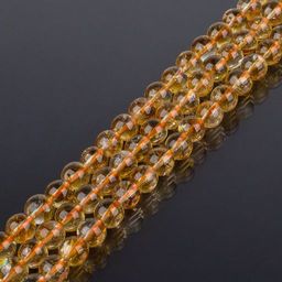 Бусины для украшений из Цитрина (60 бусин) 39 см