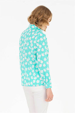 Женская мятная рубашка с длинным рукавом - U.s. polo assn фото 12