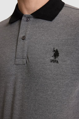 Erkek Antrasit Melanj Regular Fit Polo Yaka Basic TiЕГrt - U.s. polo assn фото 6