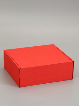 Цена за 2 шт. Коробка самосборная, красная, 26 х 24 х 10 см